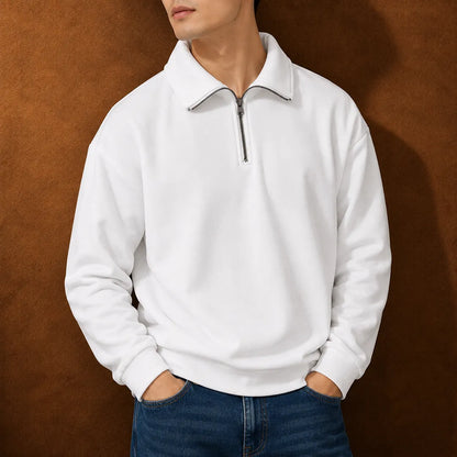 Modern Half Zip Sweatshirt