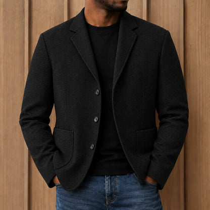 Modern Herringbone Blazer