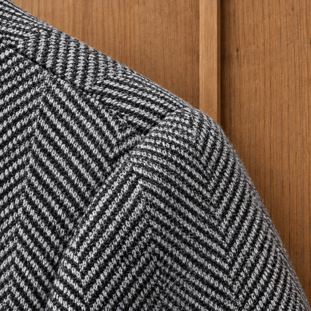 Modern Herringbone Blazer