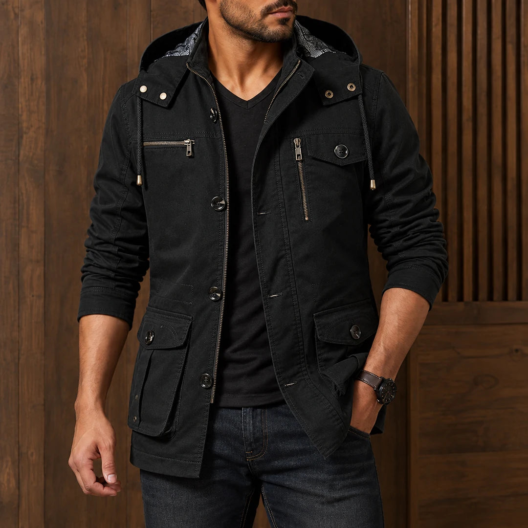 Modern Hooded Utility Jacket