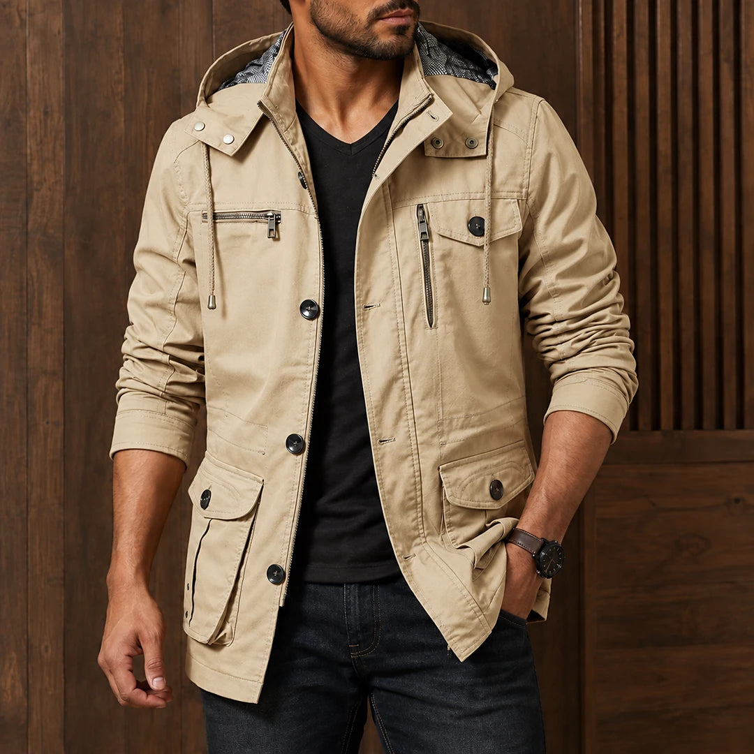 Modern Hooded Utility Jacket
