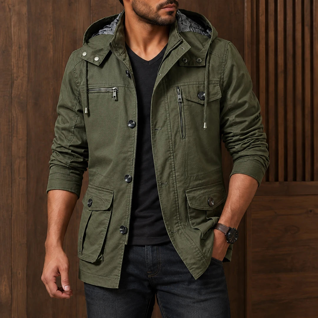 Modern Hooded Utility Jacket