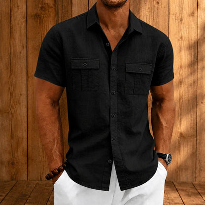 Modern Textured Button Shirt
