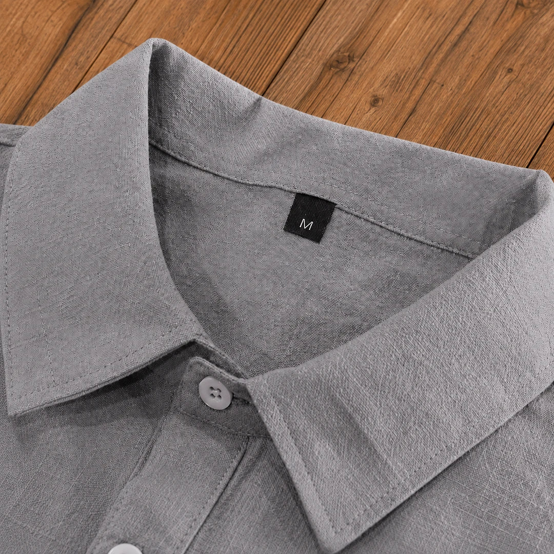 Modern Textured Button Shirt