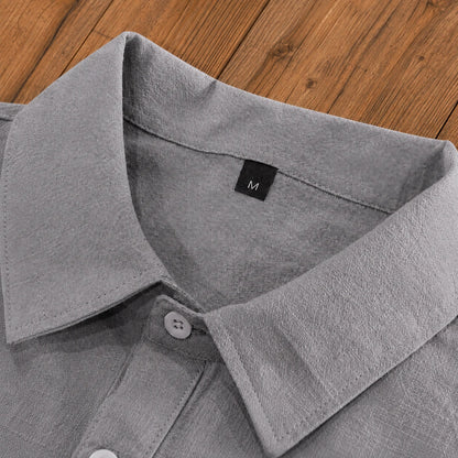 Modern Textured Button Shirt