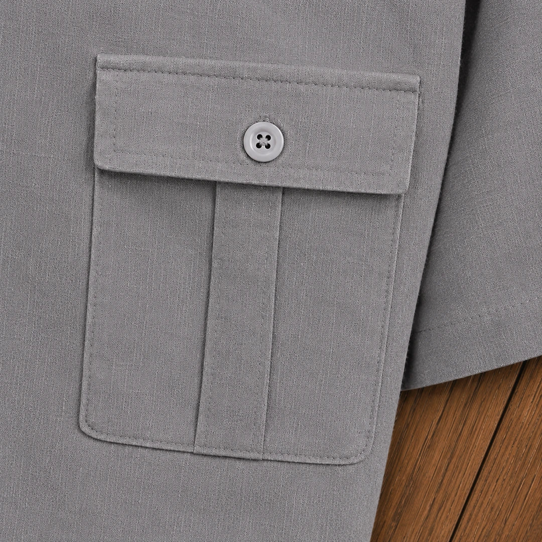 Modern Textured Button Shirt