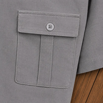 Modern Textured Button Shirt