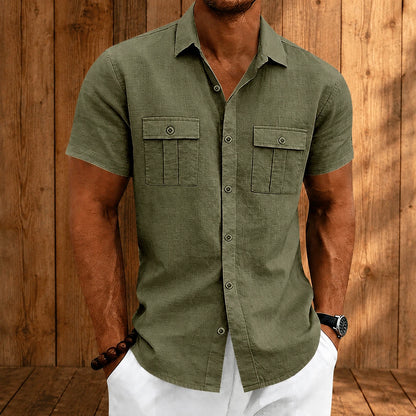 Modern Textured Button Shirt