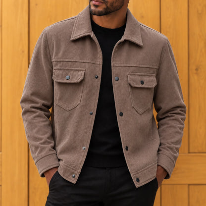 Modern Textured Casual Jacket
