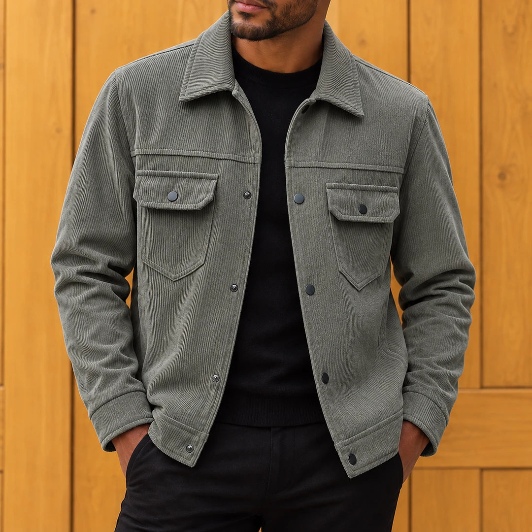 Modern Textured Casual Jacket