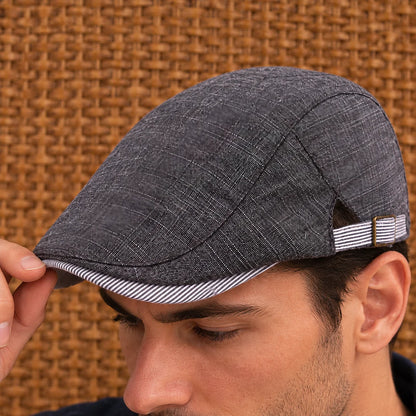 Modern Textured Flat Cap