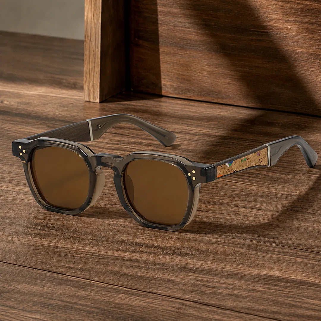 Modern Textured Frame Sunglasses
