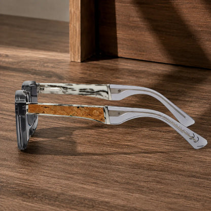 Modern Textured Frame Sunglasses