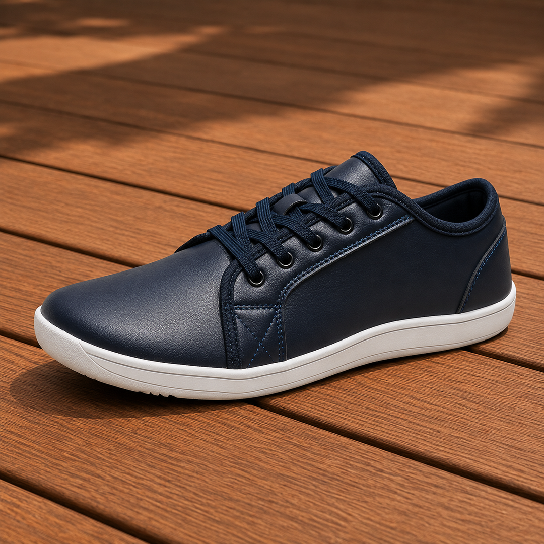 Slim Lightweight Leather Sneakers