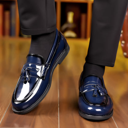 POLISHED TASSEL LEATHER LOAFERS