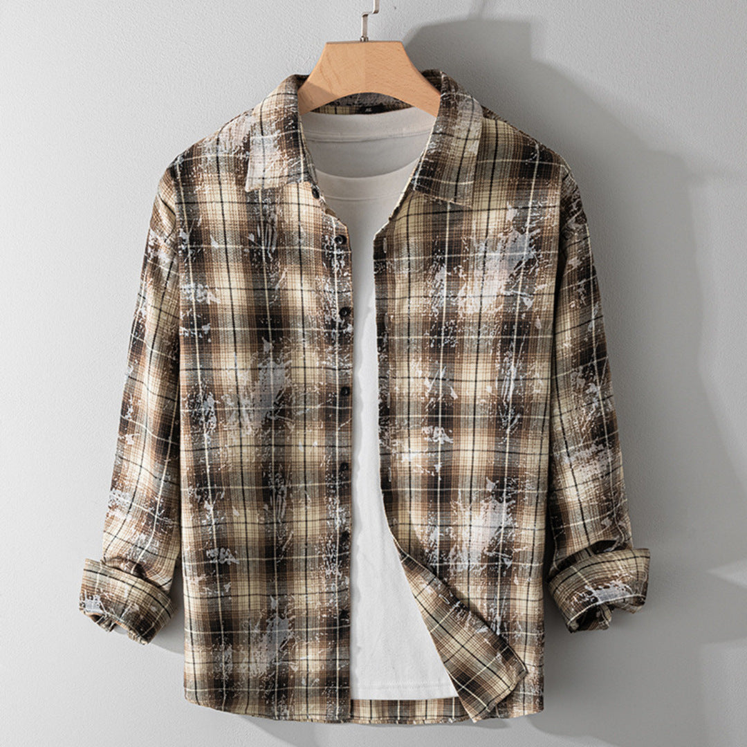 Unique Retro Plaid Shirt