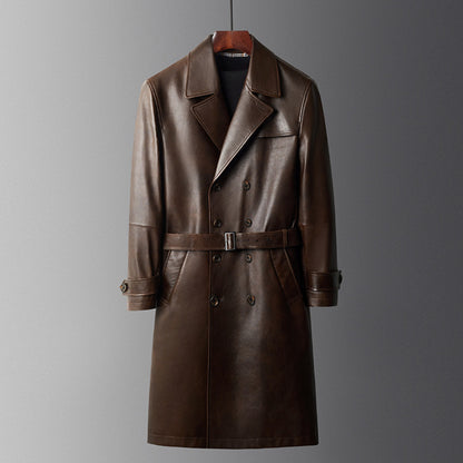 Luxurious Leather Trench