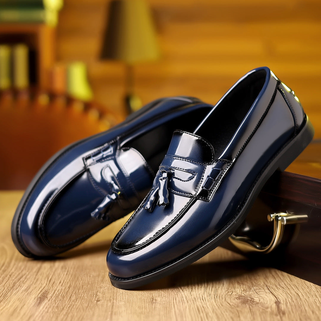 POLISHED TASSEL LEATHER LOAFERS