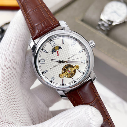 Leather Tourbillon Watch