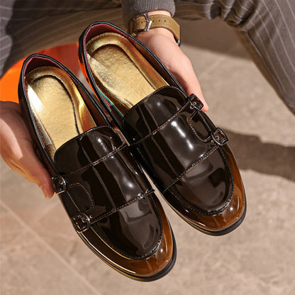 Elegant Double Buckle Loafers