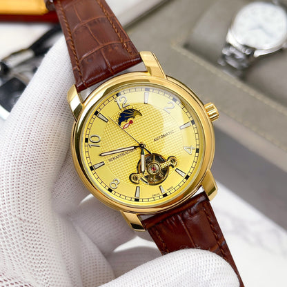 Leather Tourbillon Watch