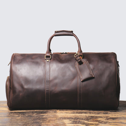 Premium Leather Duffel Bag