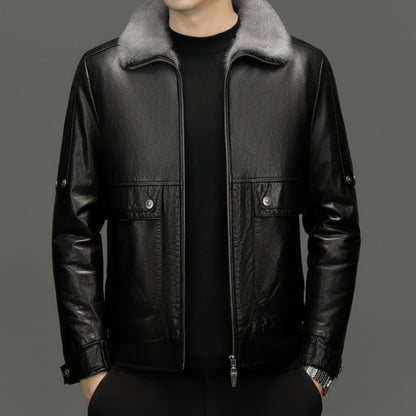 SHEARLING LEATHER COAT