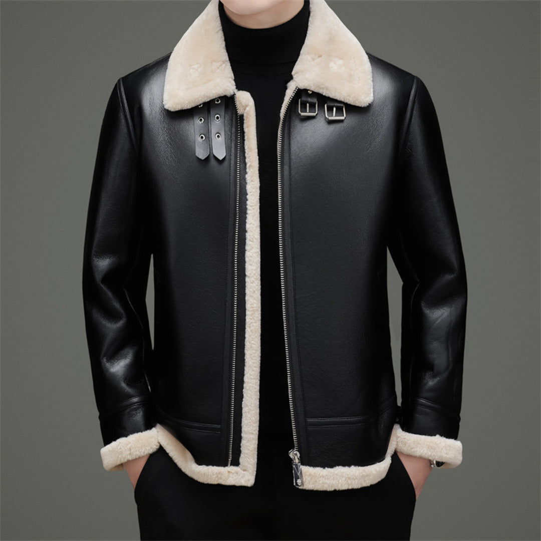 FLEECE-LINED WINTER COAT