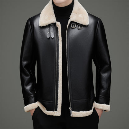 FLEECE-LINED WINTER COAT