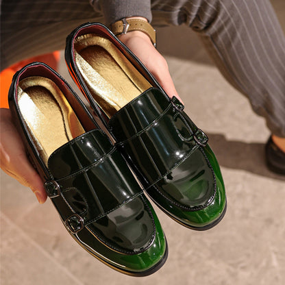 Elegant Double Buckle Loafers