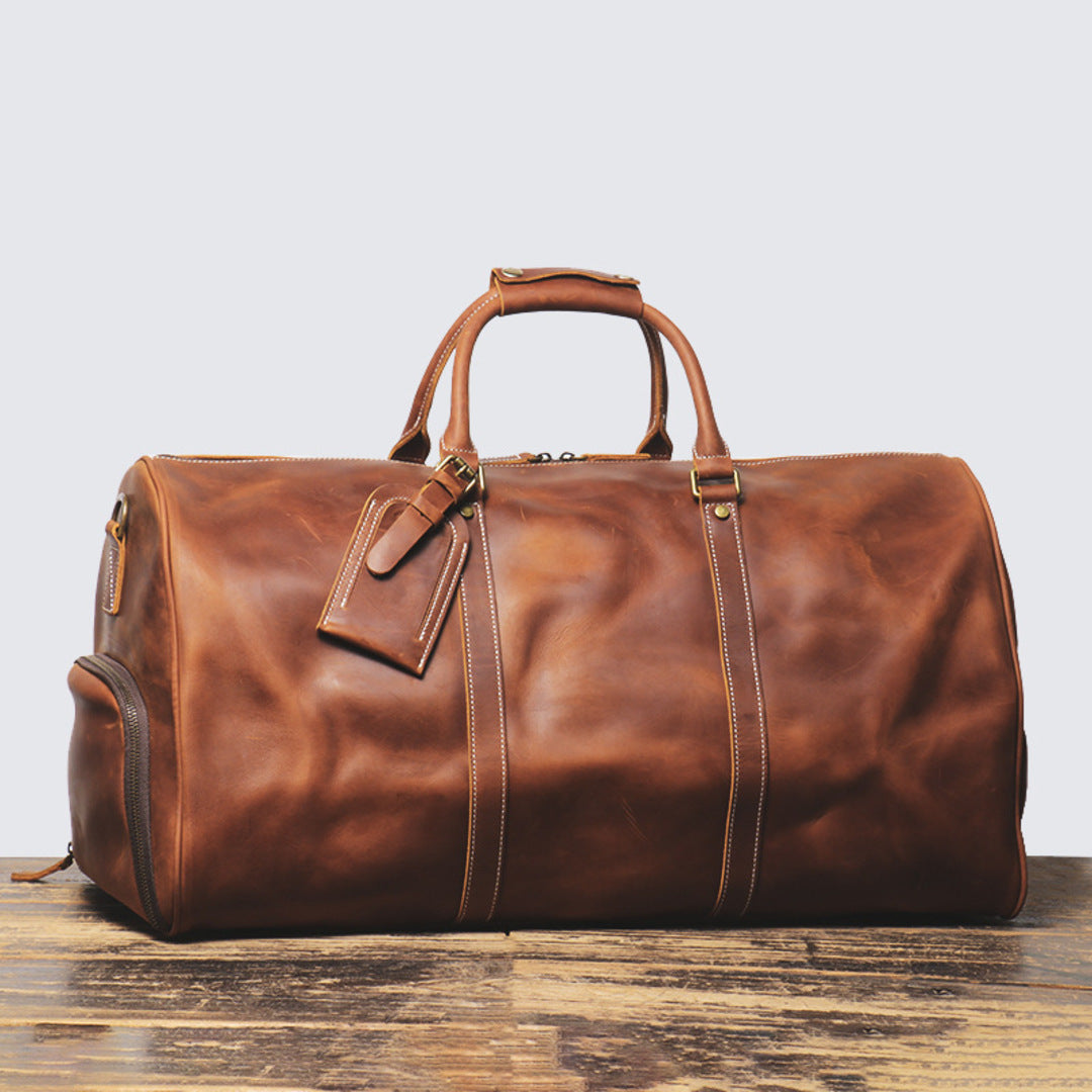 Premium Leather Duffel Bag