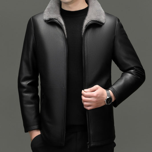 PREMIUM FUR COLLAR COAT