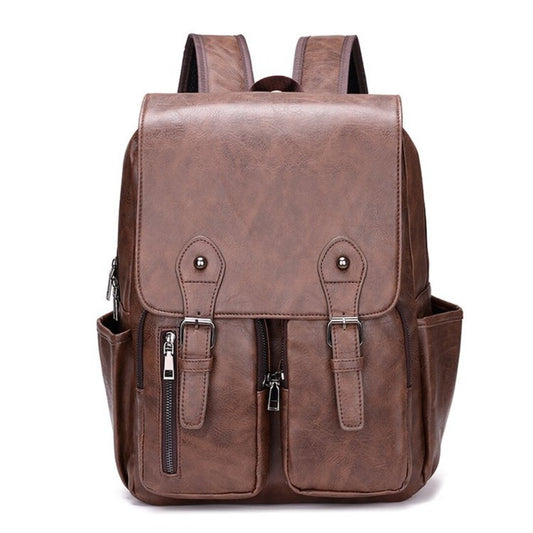 TRENDY LEATHER BACKPACK