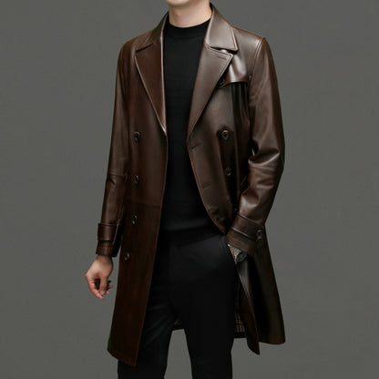 Luxurious Leather Trench
