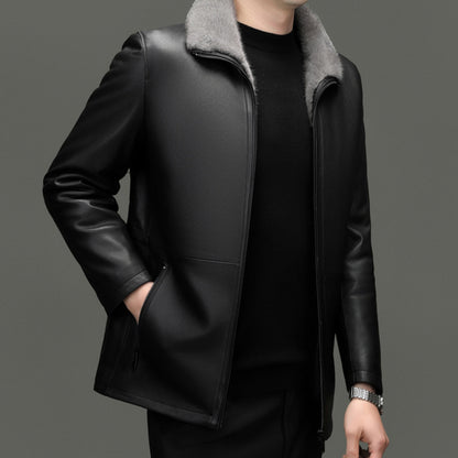 PREMIUM FUR COLLAR COAT