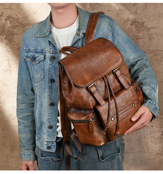 LEATHER EXPLORER BACKPACK