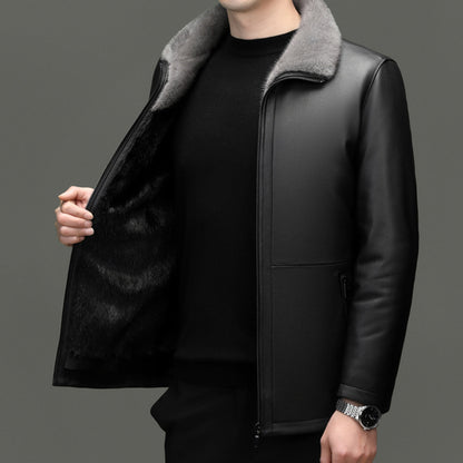 PREMIUM FUR COLLAR COAT