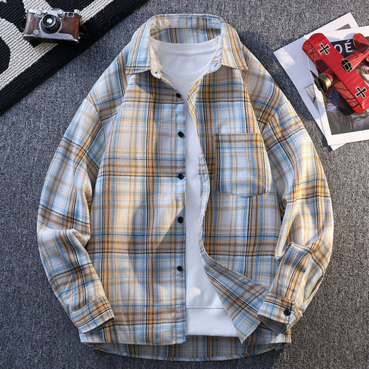 CASUAL PLAID OVERSHIRT