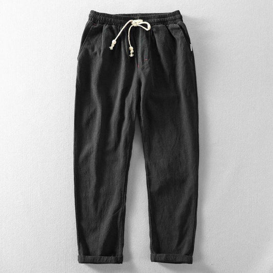 Linen Drawstring Pants