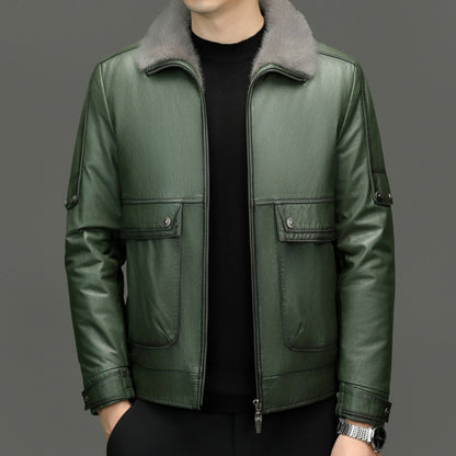 SHEARLING LEATHER COAT