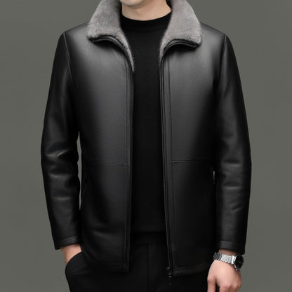 PREMIUM FUR COLLAR COAT