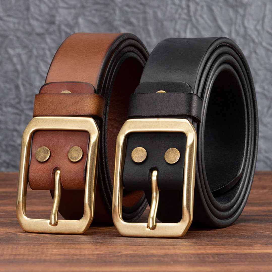 CLASSIC COWHIDE LEATHER BELT