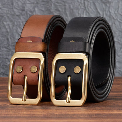 CLASSIC COWHIDE LEATHER BELT