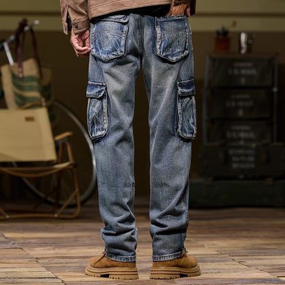 Retro Cargo Denim Jeans