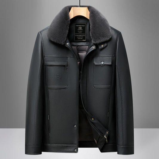 Winter Leather Coat
