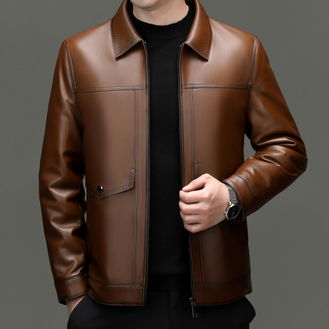 PREMIUM LEATHER DOWN JACKET