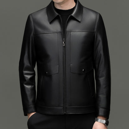 PREMIUM LEATHER DOWN JACKET