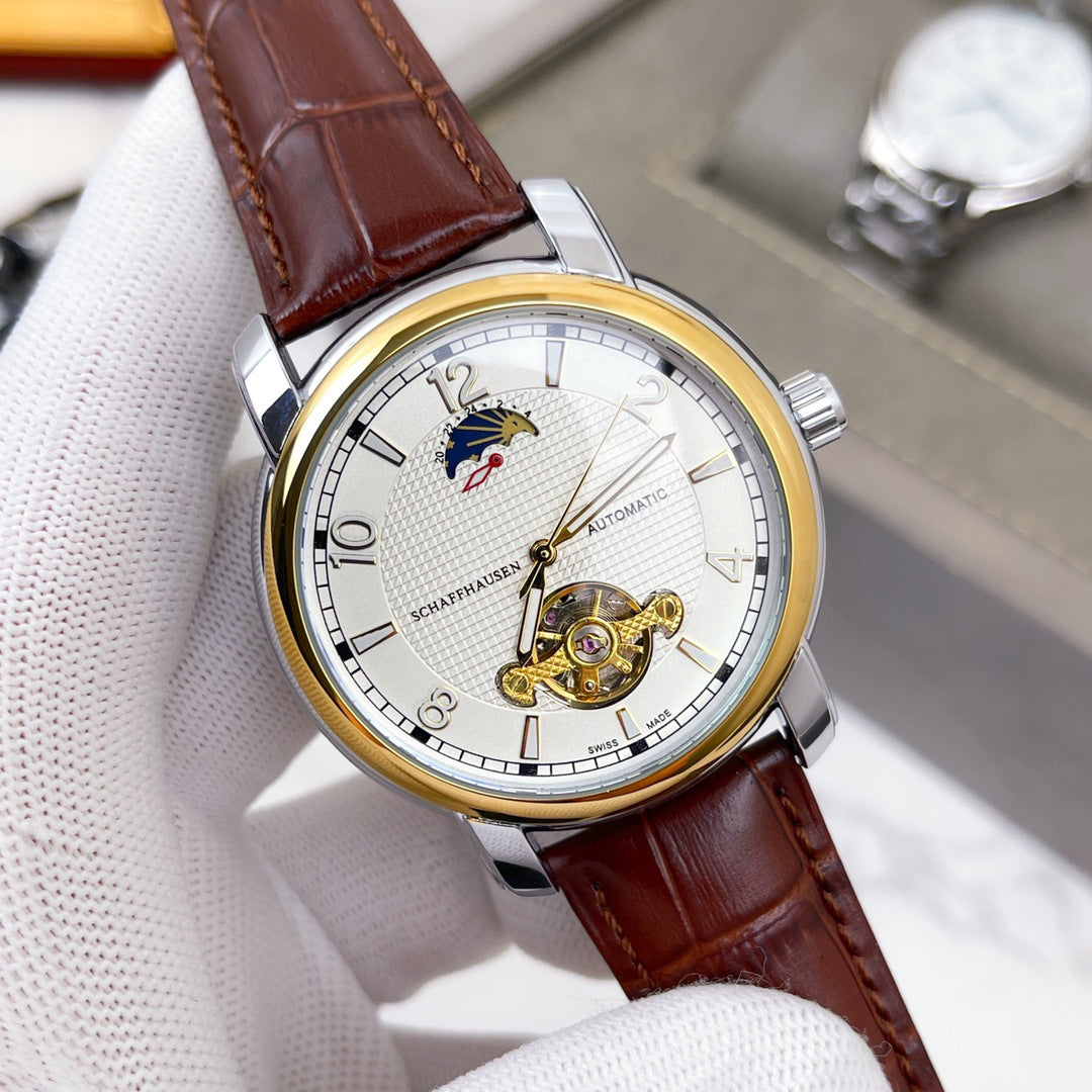 Leather Tourbillon Watch