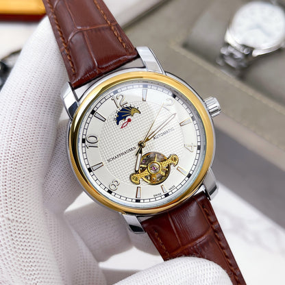 Leather Tourbillon Watch