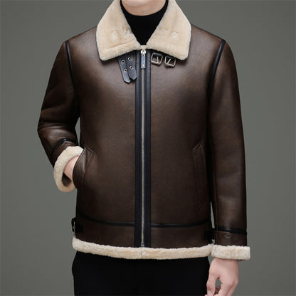 FLEECE-LINED WINTER COAT